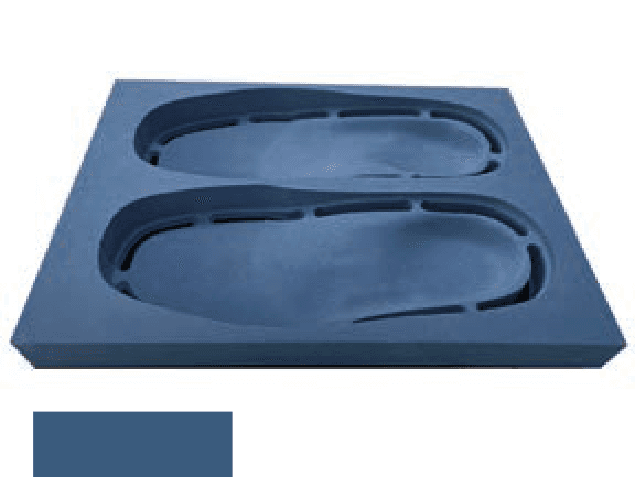 EB-008 - Navy Blue Rectangular Block, Dual-Density 40°